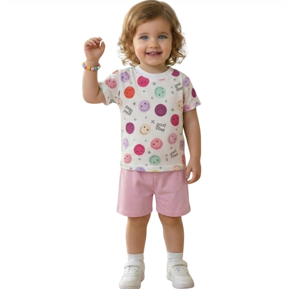 Βρεφικό Σετ Για Κορίτσι 6-24 Μηνών Ροζ