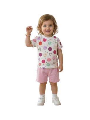 Βρεφικό Σετ Για Κορίτσι 6-24 Μηνών Ροζ