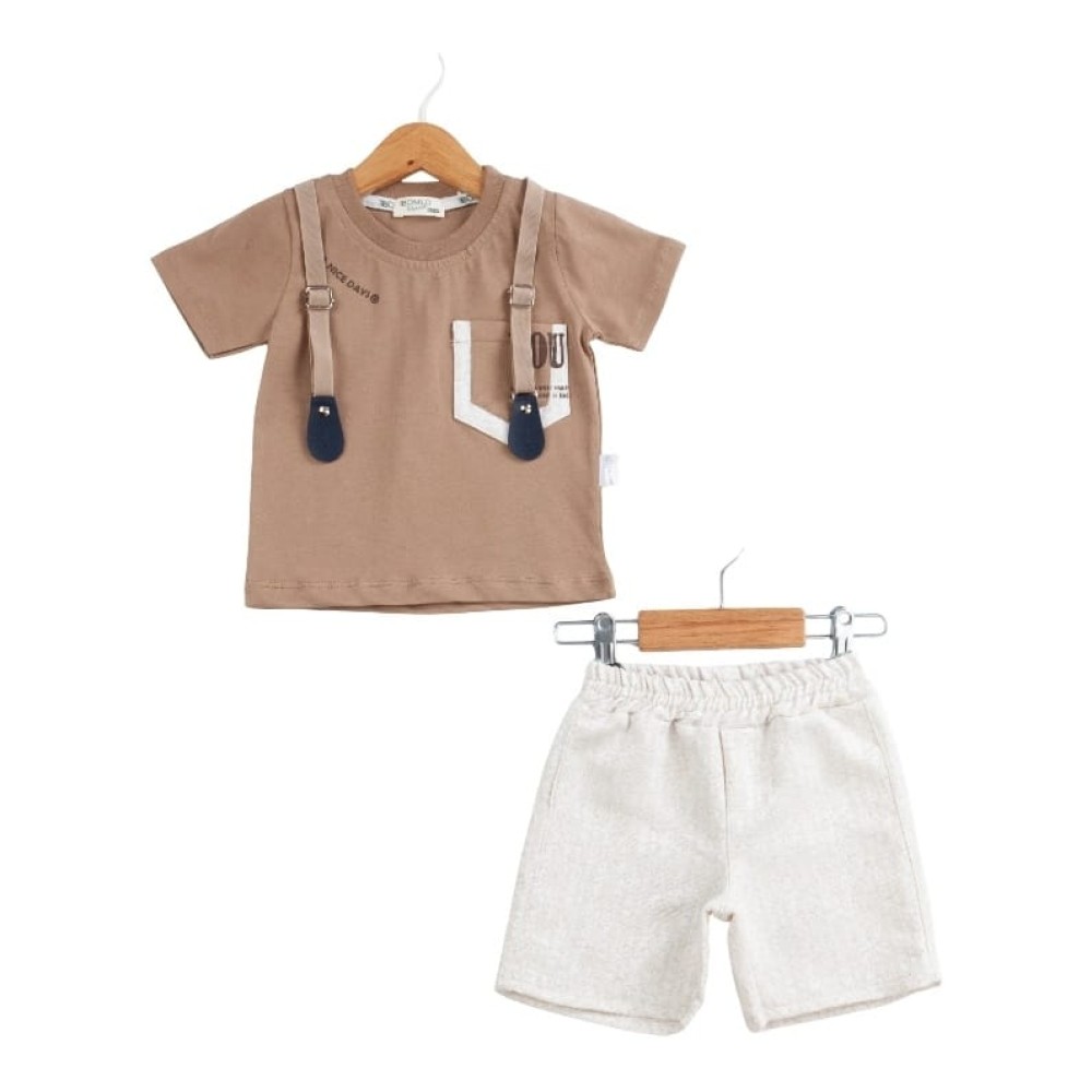 Βρεφικό Σετ Για Αγόρι 6-24 Μηνών Καφέ