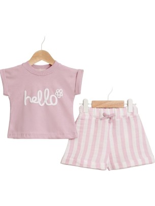 Βρεφικό Σετ Για Κορίτσι 6-18 Μηνών Ροζ