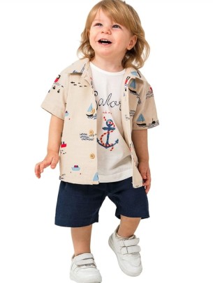 Βρεφικό Σετ 3Τμχ Για Αγόρι 6-24 Μηνών Μπεζ