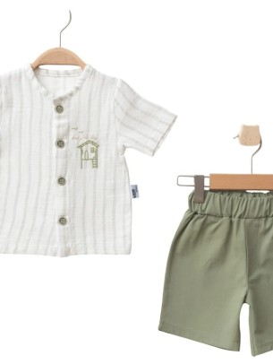 Βρεφικό Σετ Για Αγόρι 9-18 Μηνών Πράσινο 