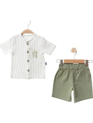 Βρεφικό Σετ Για Αγόρι 9-18 Μηνών Πράσινο 