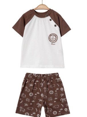 Βρεφικό Σετ Για Αγόρι 6-24 Μηνών Καφέ