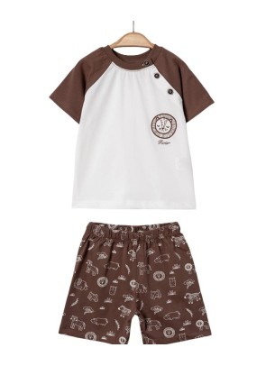 Βρεφικό Σετ Για Αγόρι 6-24 Μηνών Καφέ