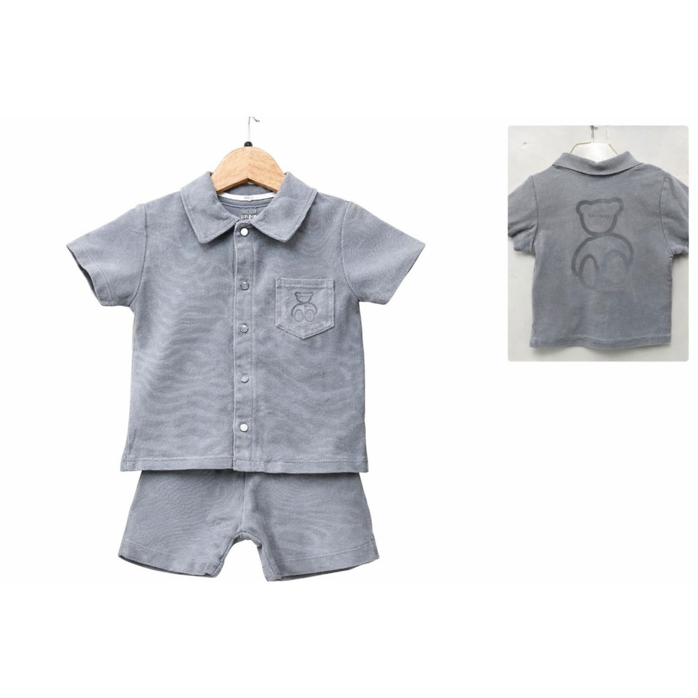 Βρεφικό Σετ Για Αγόρι 6-24 Μηνών Γκρί