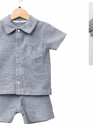 Βρεφικό Σετ Για Αγόρι 6-24 Μηνών Γκρί