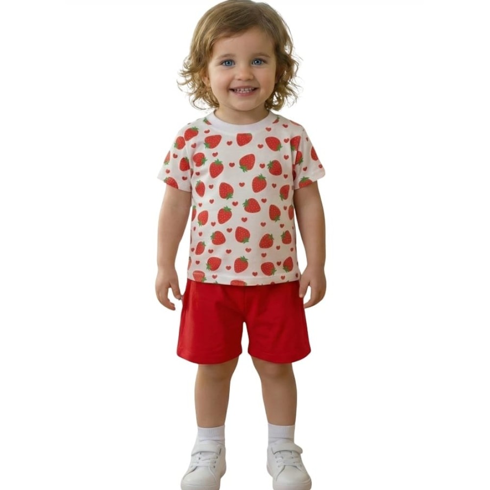 Βρεφικό Σετ Για Κορίτσι 6-24 Μηνών Κόκκινο