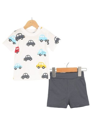 Βρεφικό Σετ Για Αγόρι 6-18 Μηνών Λεύκο-Γκρι