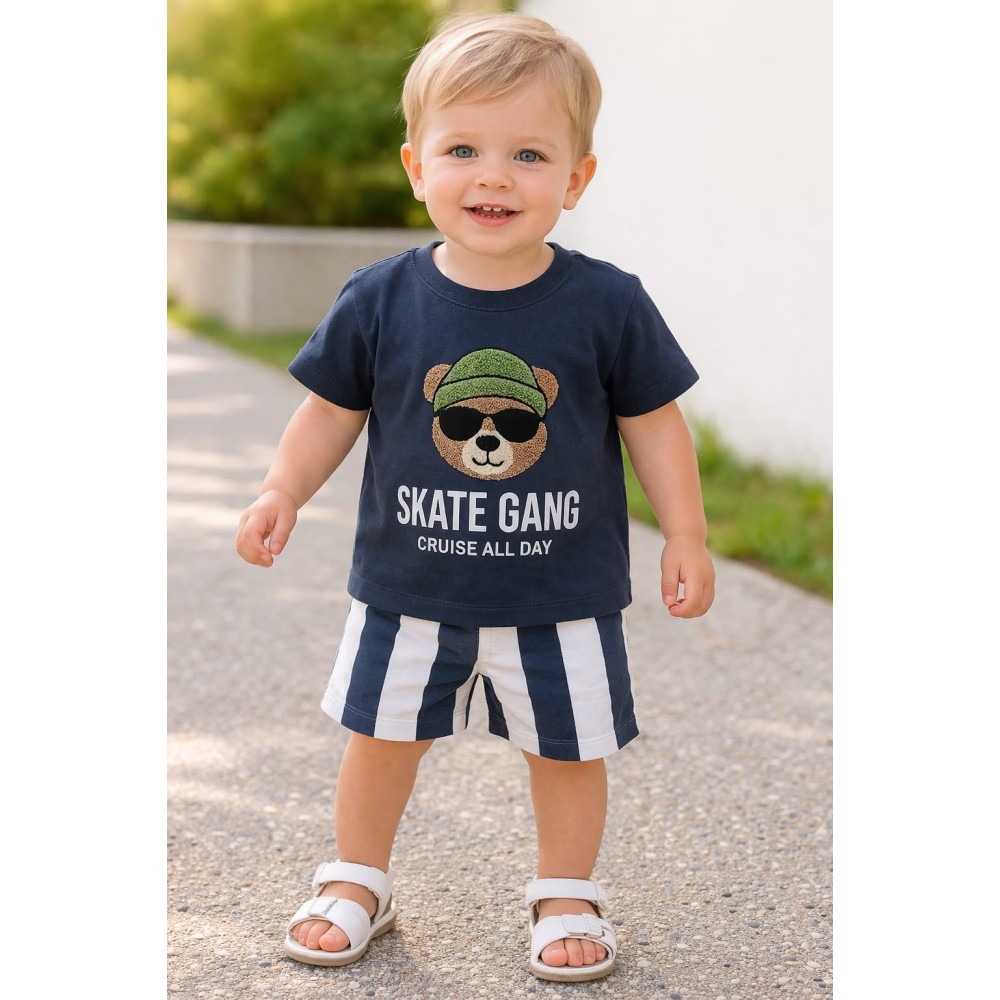 Βρεφικό Σετ Για Αγόρι 6-24 Μηνών Aνθρακί