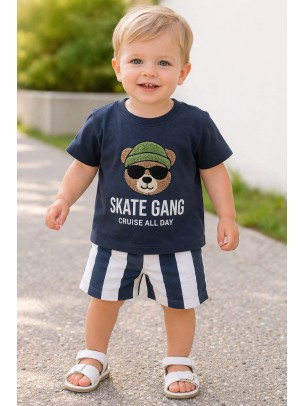 Βρεφικό Σετ Για Αγόρι 6-24 Μηνών Aνθρακί