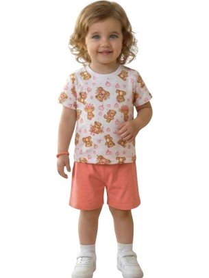 Βρεφικό Σετ Για Κορίτσι 6-24 Μηνών Λευκό-Ροζ