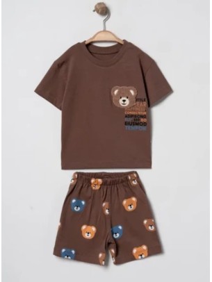 Βρεφικό Σετ Για Αγόρι 6-24 Μηνών Καφέ