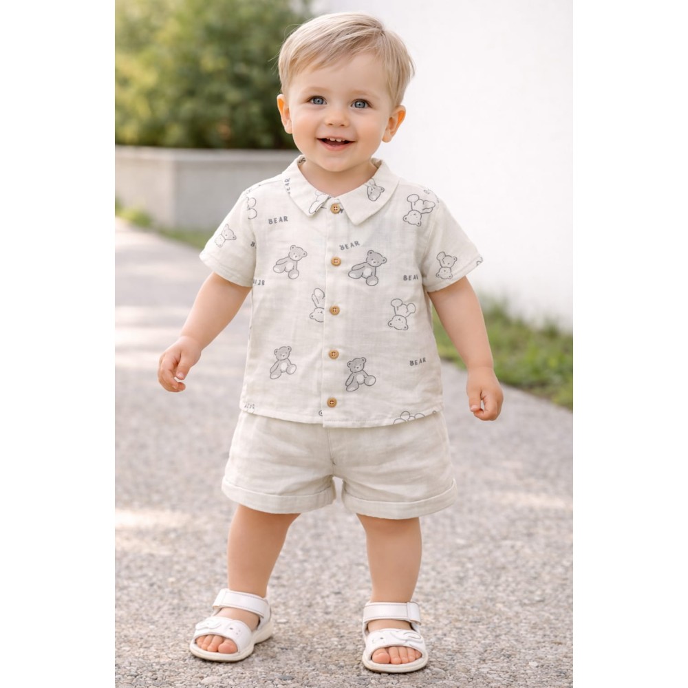 Βρεφικό Σετ Για Αγόρι 6-24 Μηνών Λευκό