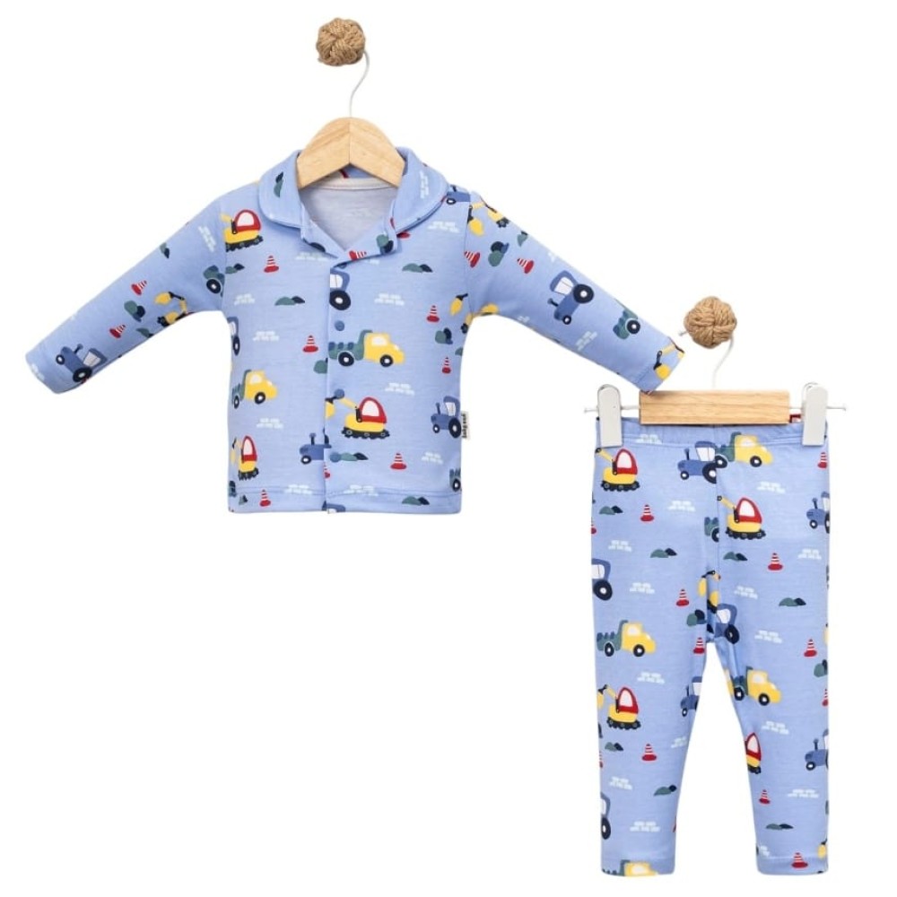 Βρεφική Σετ Πιτζάμα Για Αγόρι 6-12 Μηνών Μπλε