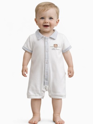 Βρεφικό Φορμάκι Για Αγόρι 0-9 Μηνών Λευκό