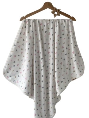 Βρεφική Κουβέρτα Αγκαλιάς Για Κορίτσι Λευκό-Ροζ