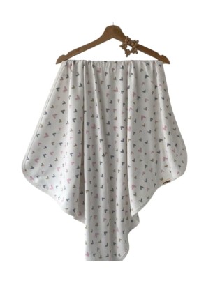 Βρεφική Κουβέρτα Αγκαλιάς Για Κορίτσι Λευκό-Ροζ