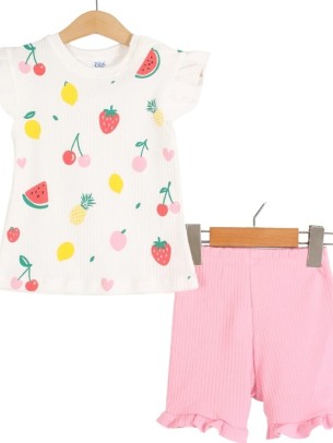 Βρεφικό Σετ Για Αγόρι 6-18 Μηνών Λευκό-Ροζ