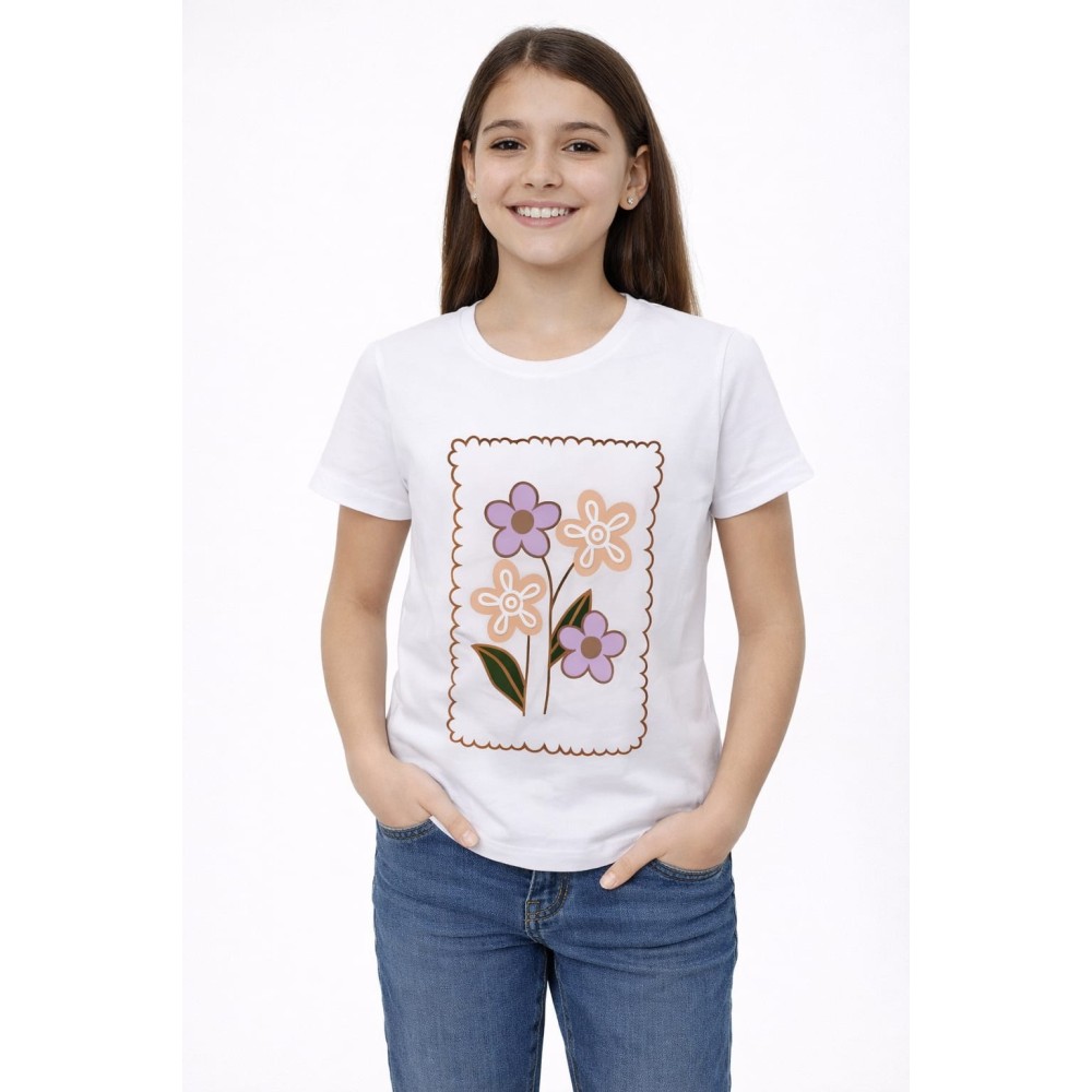 Παιδική Μπλούζα Για Κορίτσι 13-16 Χρονών Λευκό