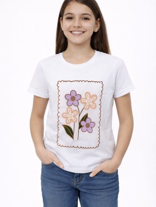 Παιδική Μπλούζα Για Κορίτσι 13-16 Χρονών Λευκό