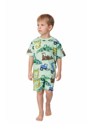 Παιδικό Σετ Πιτζάμα Για Αγόρι 6-9 Χρονών Λαχανί