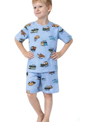 Βρεφικό Σετ Πυτζάμα Για Αγόρι 6-7 Χρονών Μπλε