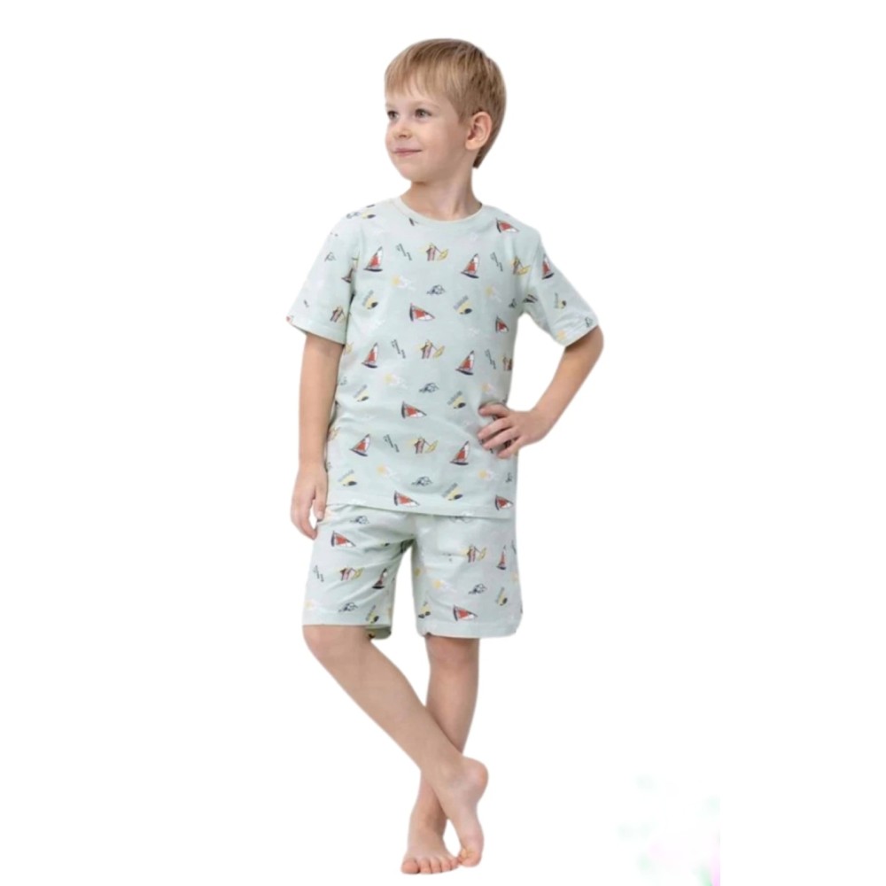 Βρεφικό Σετ  Πυτζάμα Για Αγόρι 2-5  Xρονών Πράσινο 