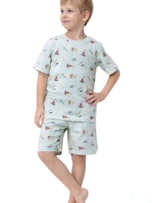 Βρεφικό Σετ  Πυτζάμα Για Αγόρι 2-5  Xρονών Πράσινο 