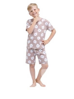 Παιδικό Σετ Πιτζάμα Για Αγόρι 6-9 Χρονών Μπεζ