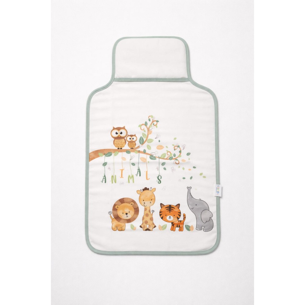 Βρεφική  Αδιάβροχη Αλλαξιέρα 0-24 Μηνών Λευκό - Πράσινο