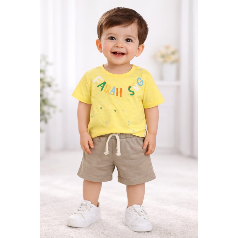 Βρεφικό Σετ Για Κορίτσι 6-24 Μηνών Κίτρινο