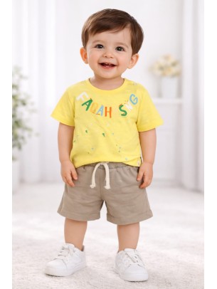 Βρεφικό Σετ Για Κορίτσι 6-24 Μηνών Κίτρινο