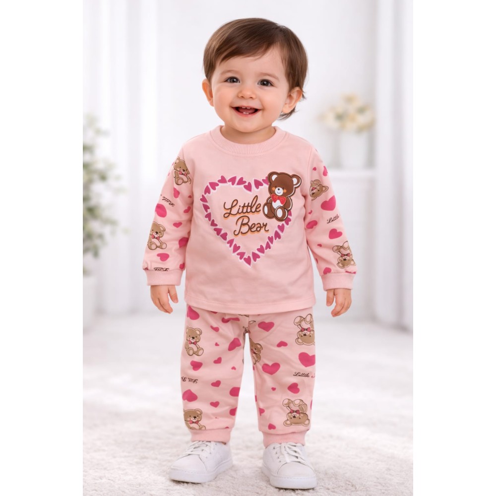 Βρεφική  Σετ Πιτζάμα Για Κορίτσι 6-12 Μηνών Σομον