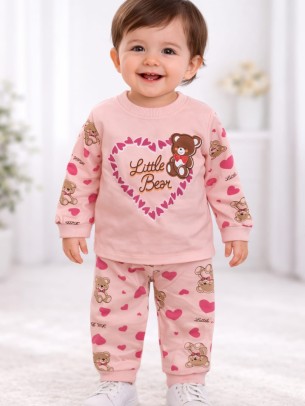 Βρεφική  Σετ Πιτζάμα Για Κορίτσι 6-12 Μηνών Σομον