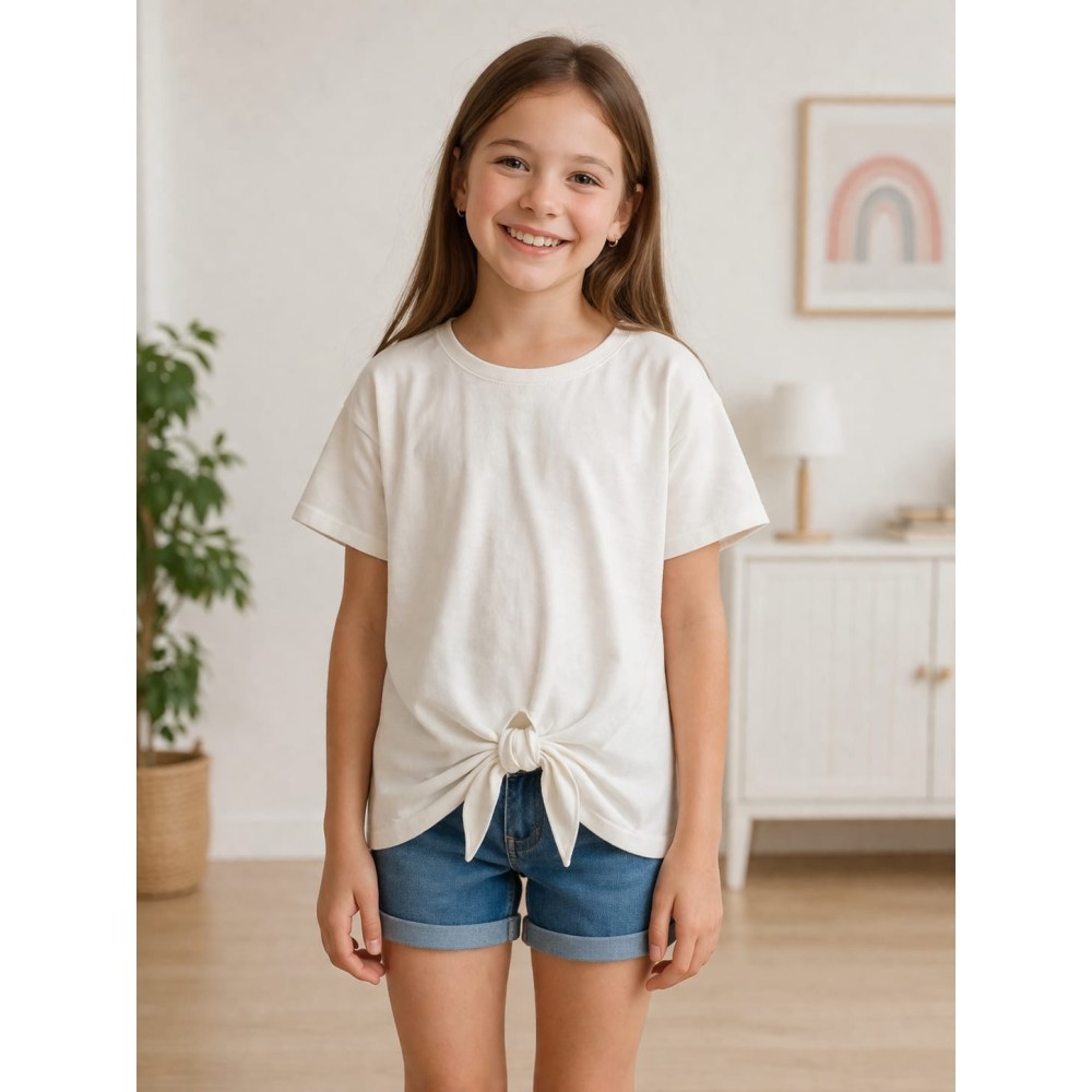 Παιδική Μπλούζα Για Κορίτσι 3-8 Χρονών Εκρού