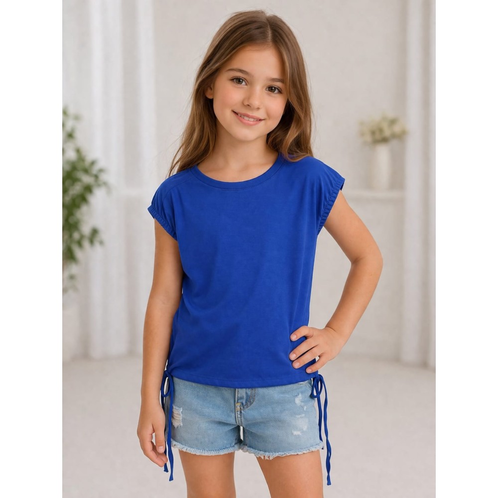 Παιδική Μπλούζα Για Κορίτσι 3-8 Χρονών Ινδικό