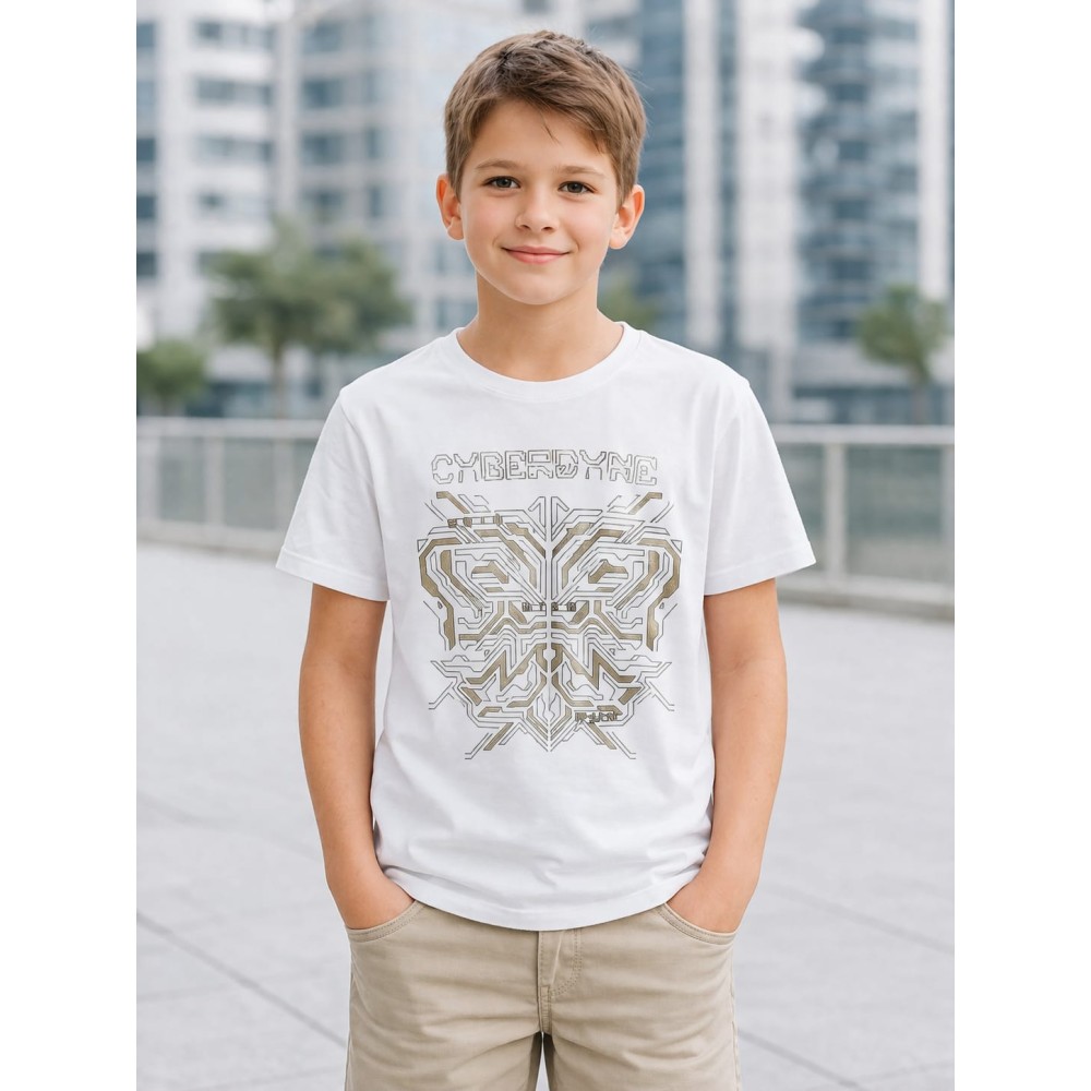 Παιδική Μπλούζα Για Αγόρι 8-14 Χρονών Λευκό