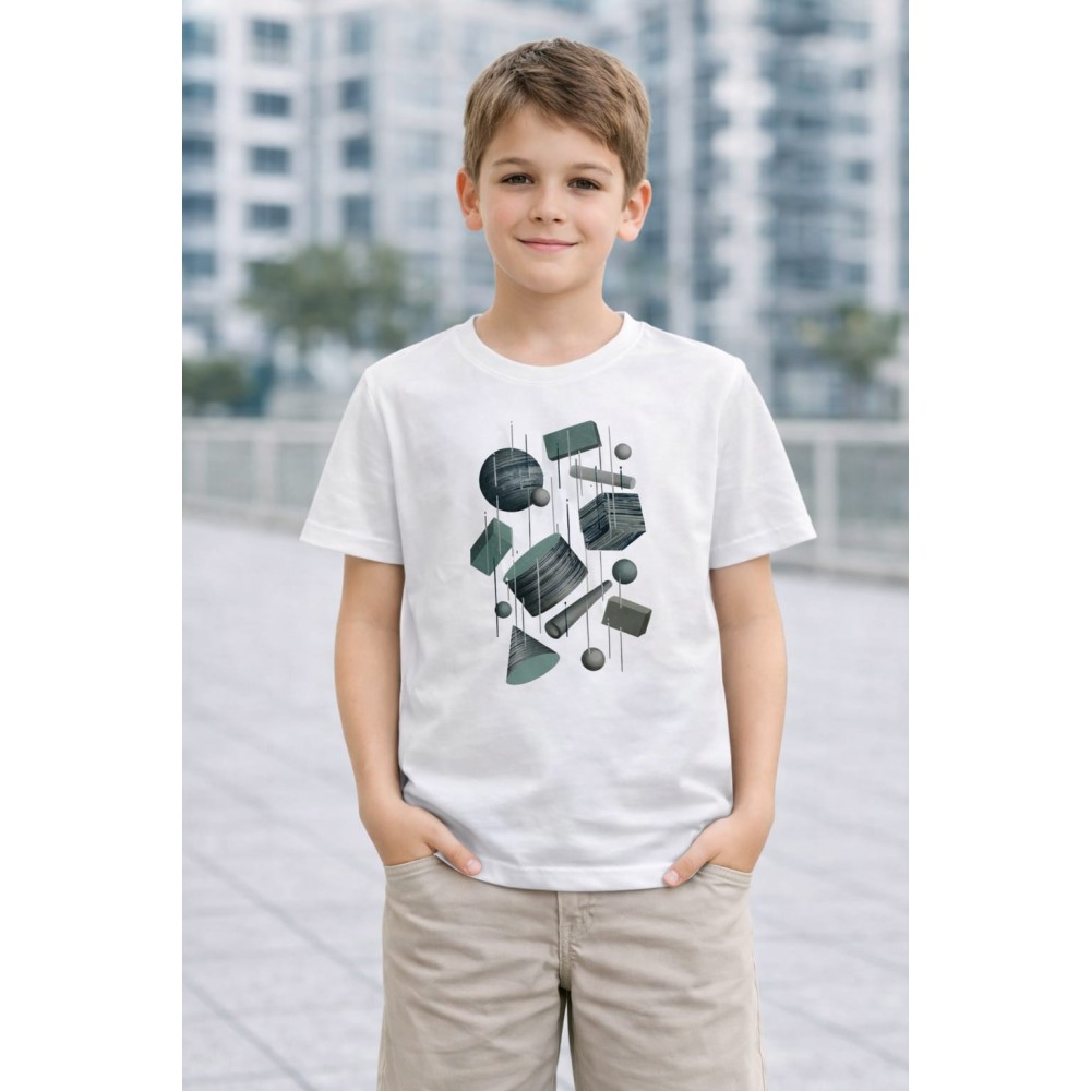 Παιδική Μπλούζα Για Αγόρι 3-8 Χρονών Λευκό