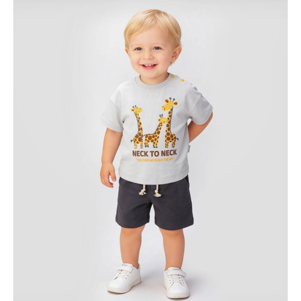 Βρεφικό Σετ Για Αγόρι 6-24 Μηνών Γκρι