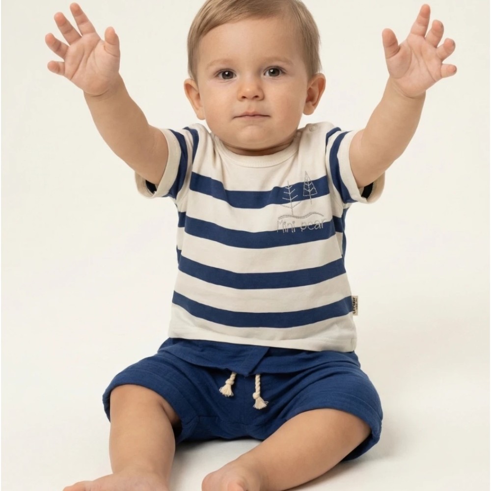 Βρεφικό Σετ Για Αγόρι 9-18 Μηνών Μπλε