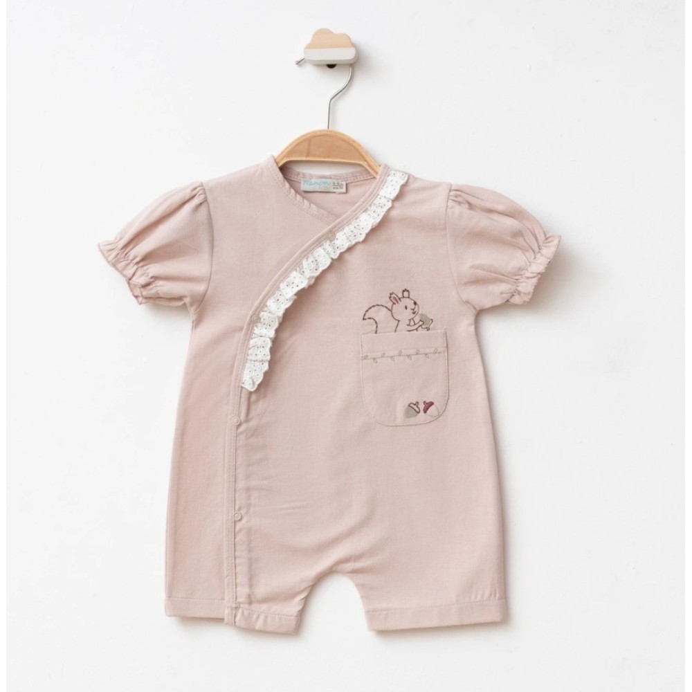 Βρεφικό Φορμάκι Για Κορίτσι 3-18 Μηνών Πούδρα