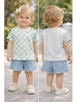 Βρεφική Μπλούζα Για Κορίτσι 6-24 Μηνών Πράσινο