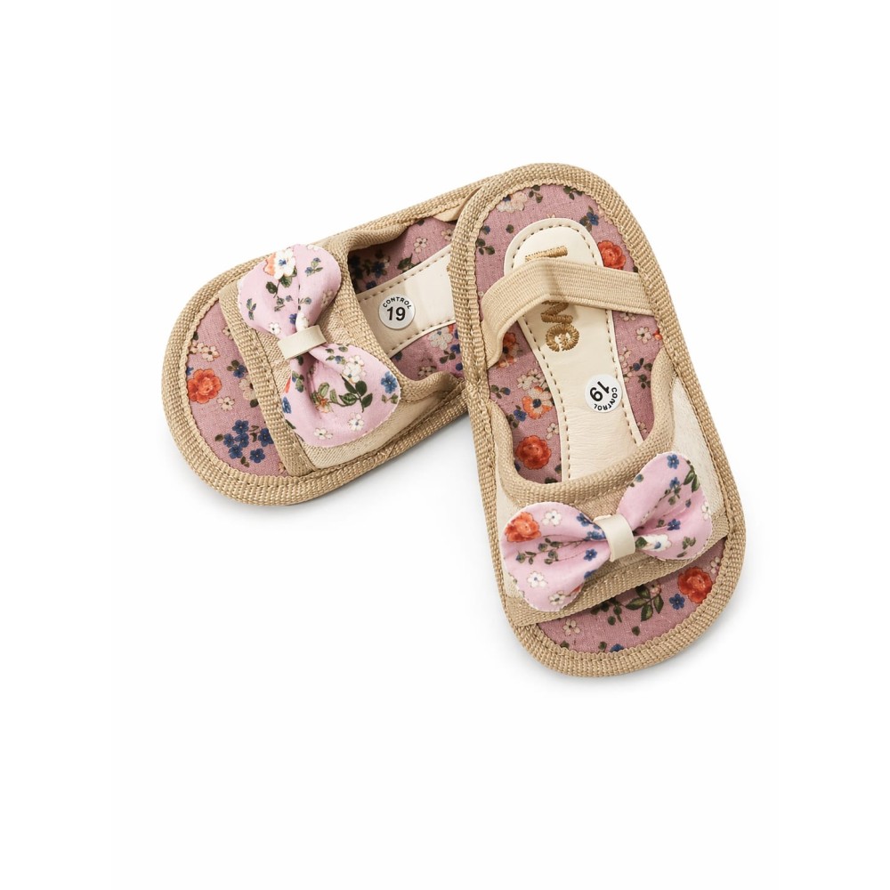 Βρεφικά Πέδιλα Αγκαλιάς Ροζ-Μπεζ