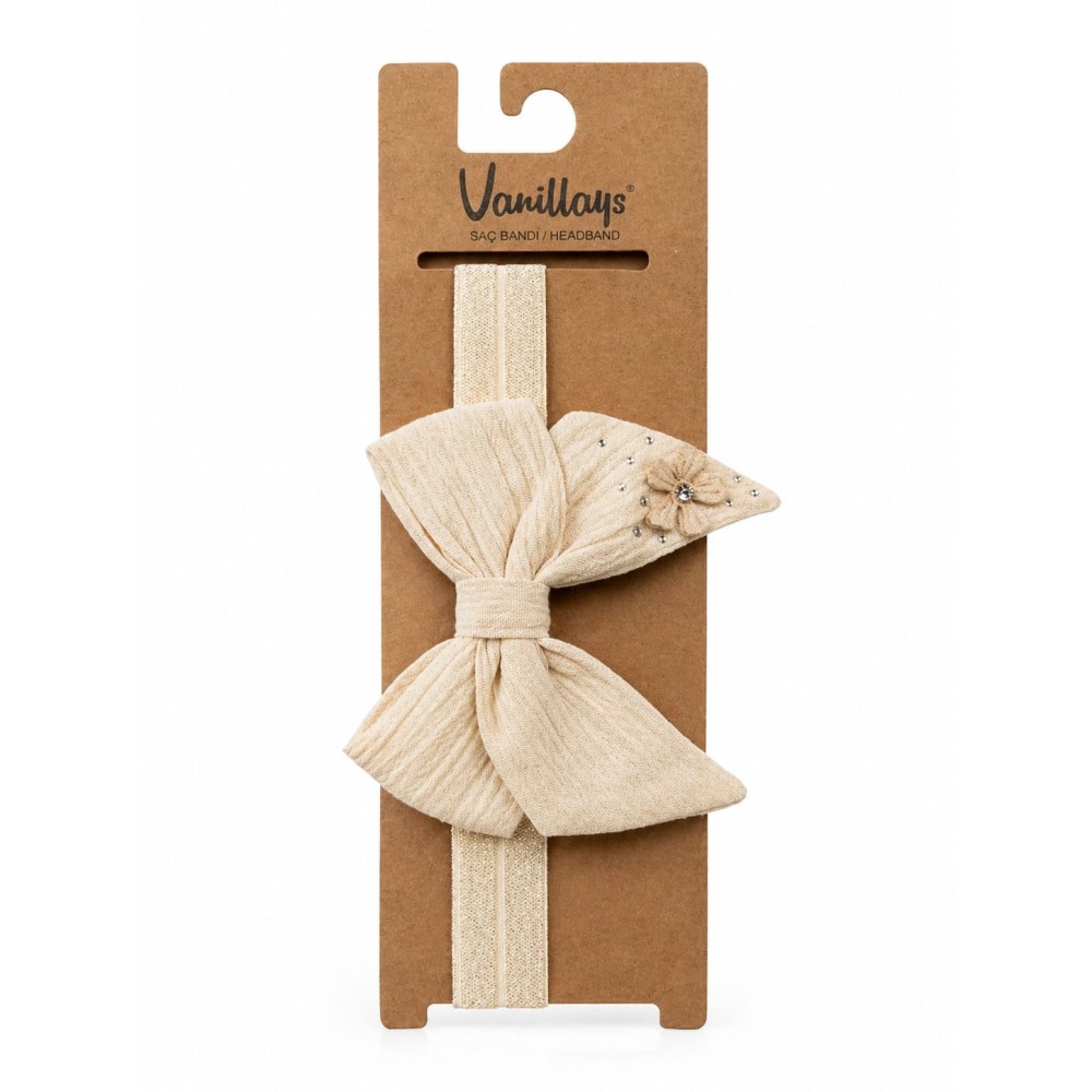 Βρεφική Κορδέλα σε Εκρού Χρώμα