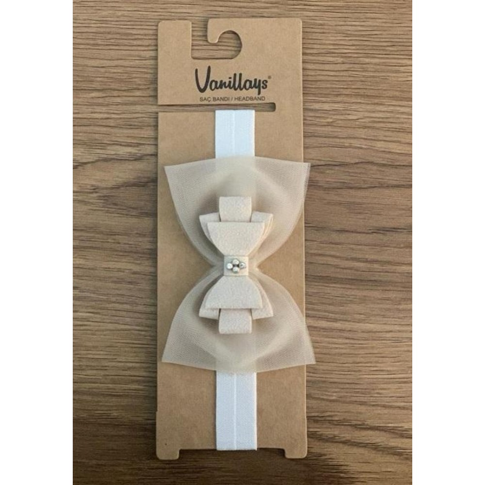 Βρεφική Κορδέλα σε Εκρού Χρώμα