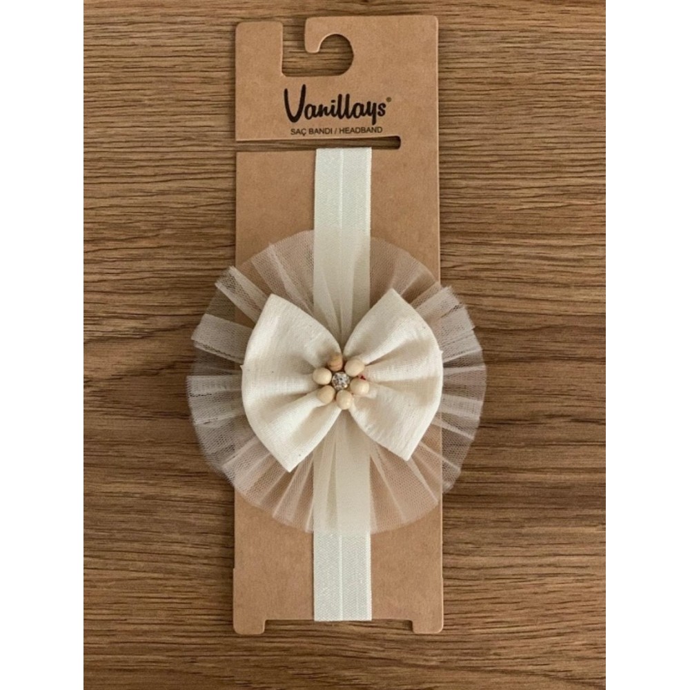 Βρεφική Κορδέλα σε Εκρού Χρώμα