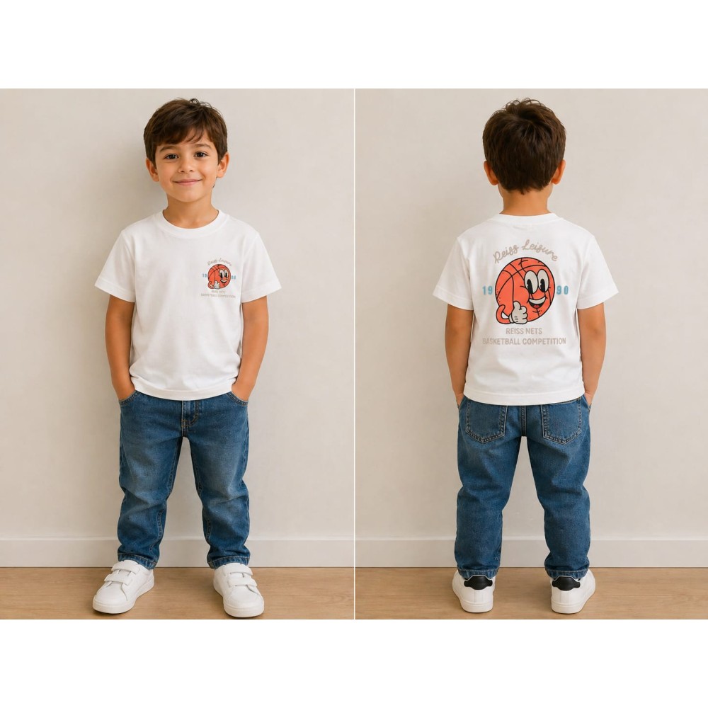 Παιδική Μπλούζα Για Αγόρι 2-6 Χρονών Λευκό