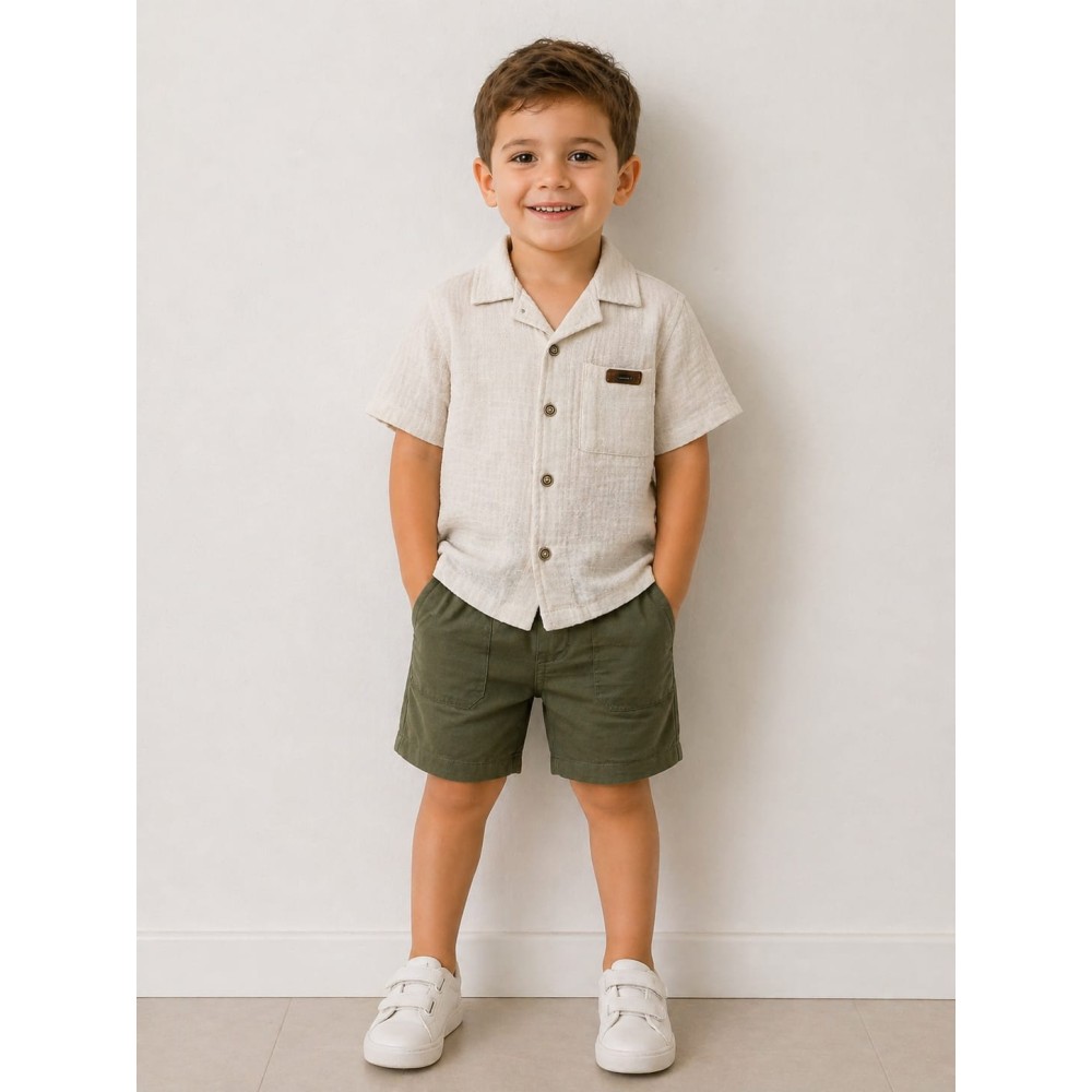 Παιδικό Σετ Για Αγόρι 2-5 Χρονών Eκρου-Χακι