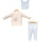 Σετ Νεογέννητο 3Τμχ Για Κορίτσι 0-3 Μηνών Εκρού